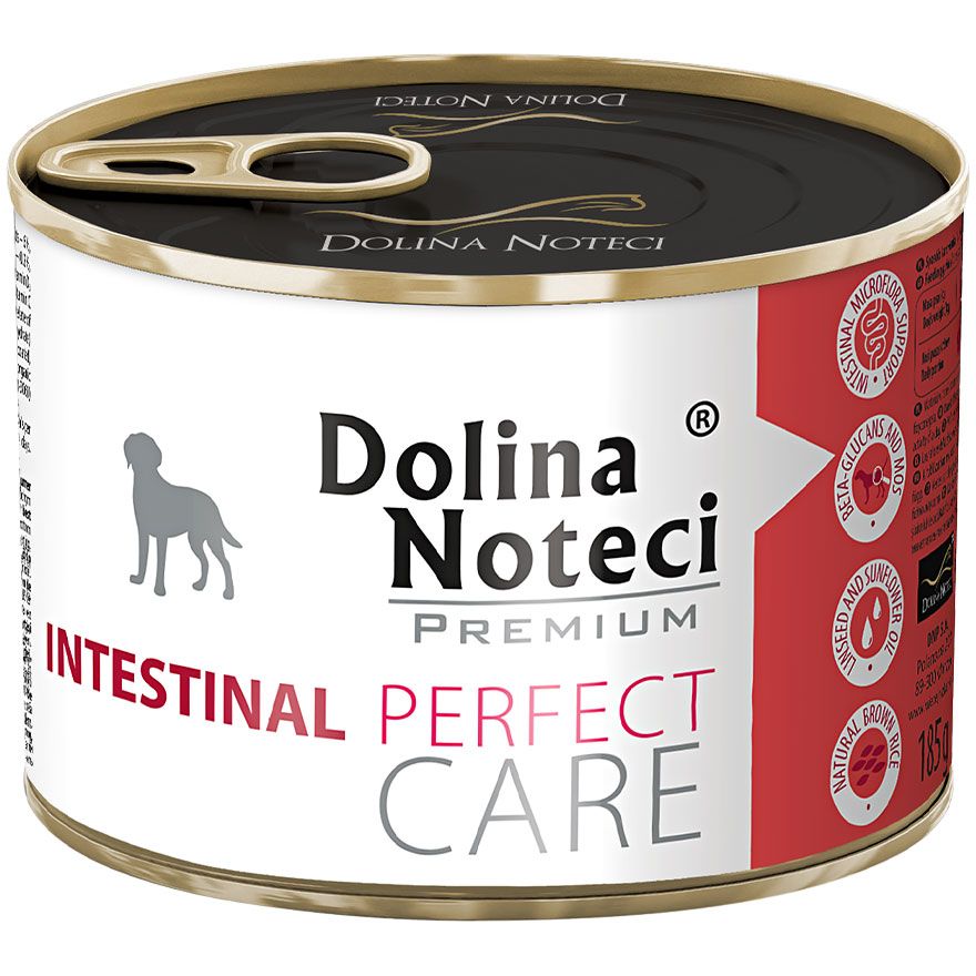 Вологий корм для собак з проблемами шлунка Dolina Noteci Premium Perfect Care Intestinal, 185 гр - фото 1