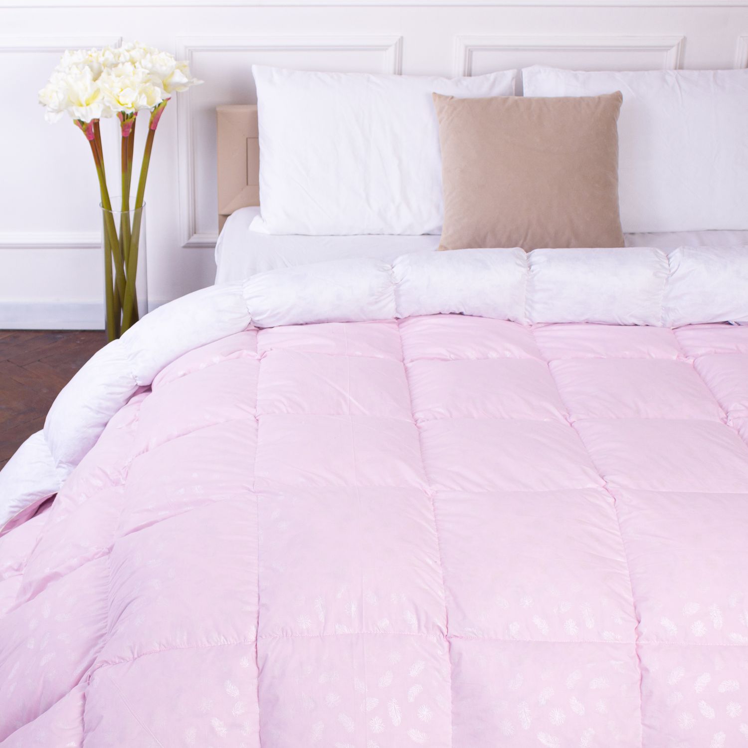 Одеяло пуховое MirSon Karmen №1829 Bio-Pink, 90% пух, двуспальное, 205x172, розовое (2200003012958) - фото 4