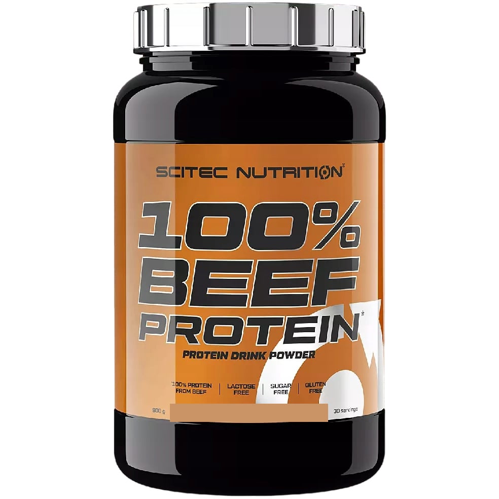 Протеїн Scitec Nutrition 100% Beef Protein Almond Chocolate 900 г - фото 1