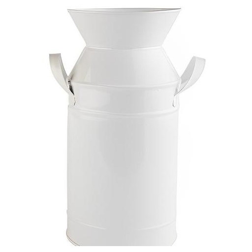 Ваза декоративная Barine Metal Milk Can, M, 24,5 см, белый (2000022076609) - фото 1