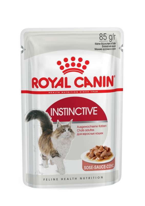 Вологий корм для дорослих кішок Royal Canin Instinctive, шматочки в соусі, 85 г - фото 1