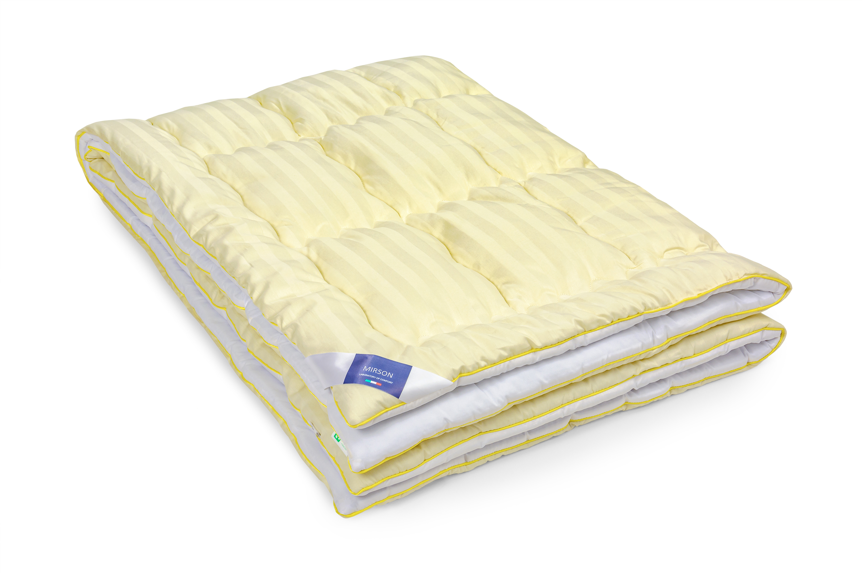 Одеяло шерстяное MirSon Carmela Hand Made №1358, демисезонное, 200x220 см, желто-белое - фото 2