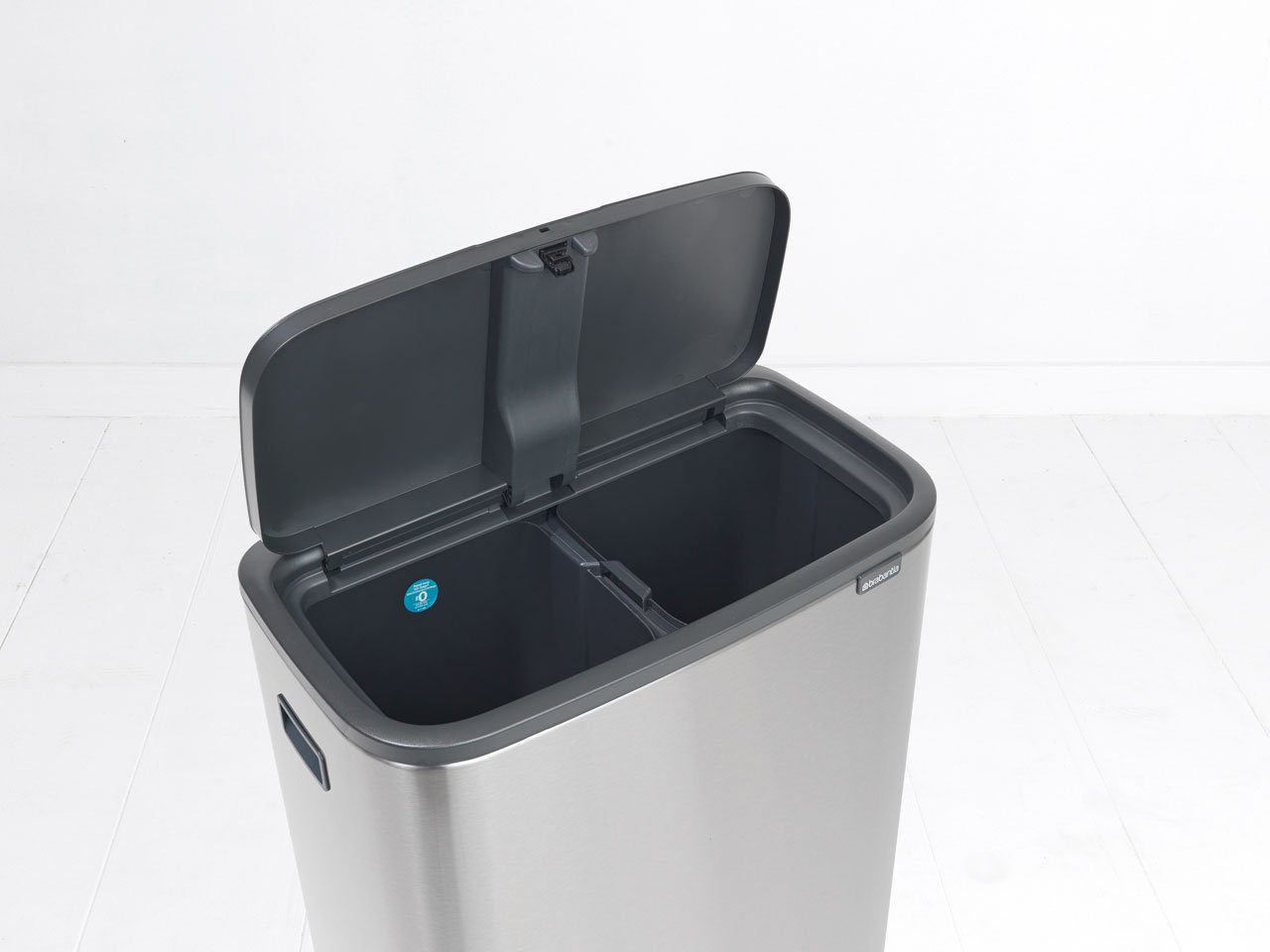 Бак для сміття Brabantia Bo Touch Bin H, матовий сталевий, 2х30 л (130649) - фото 6