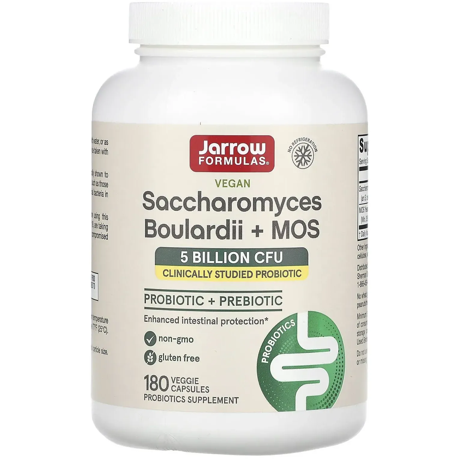 Пробиотик Jarrow Formulas Saccharomyces Boulardii + MOS 180 капсул - фото 1