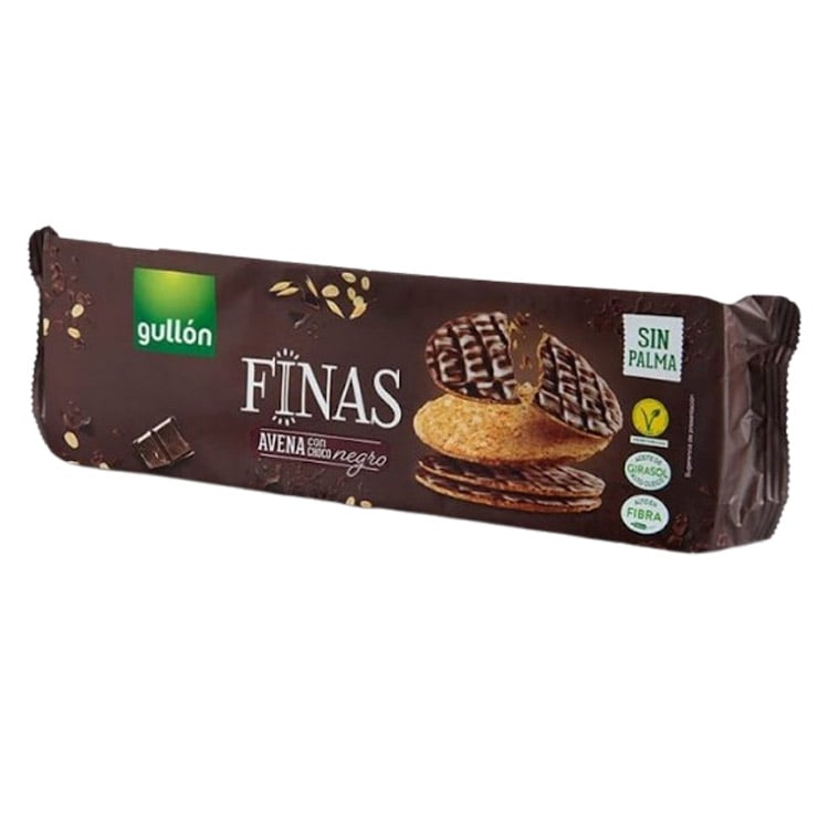 Печиво Gullon Finas вівсяне з чорним шоколадом 150 г - фото 1