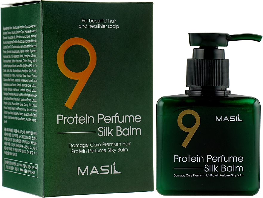 Незмивний бальзам з протеїнами для пошкодженого волосся Masil 9 Protein Perfume Silk Balm 180 мл - фото 2