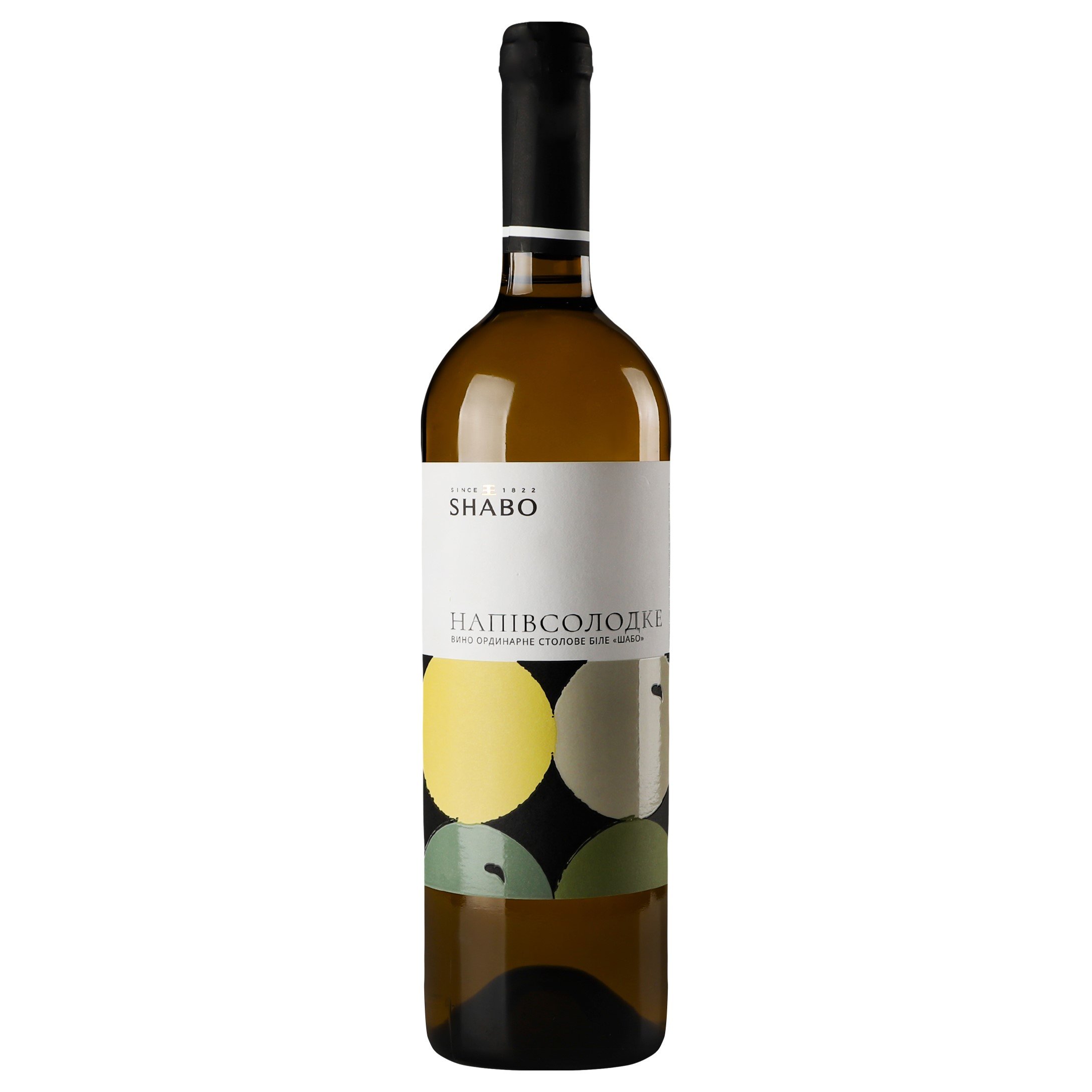 Вино Shabo Класика, біле, напівсолодке, 13%, 0,75 л (374312) - фото 1