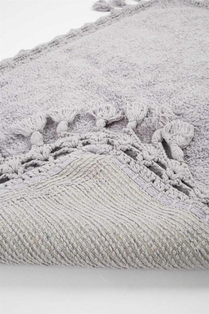 Набор ковриков Irya Lorna mor, 90х60 см и 60х40 см, серый (svt-2000022296267) - фото 3