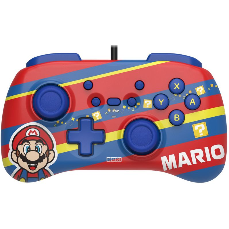 Геймпад дротовий Horipad Mini (Mario) для Nintendo Switch, Red/Blue (810050910835) - фото 1