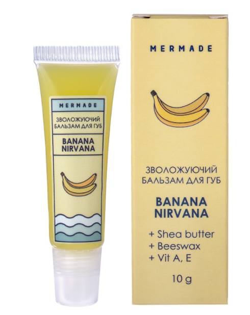 Бальзам для губ Mermade, зволожуючий, Banana Nirvana, 10 мл (MRL0008) - фото 1