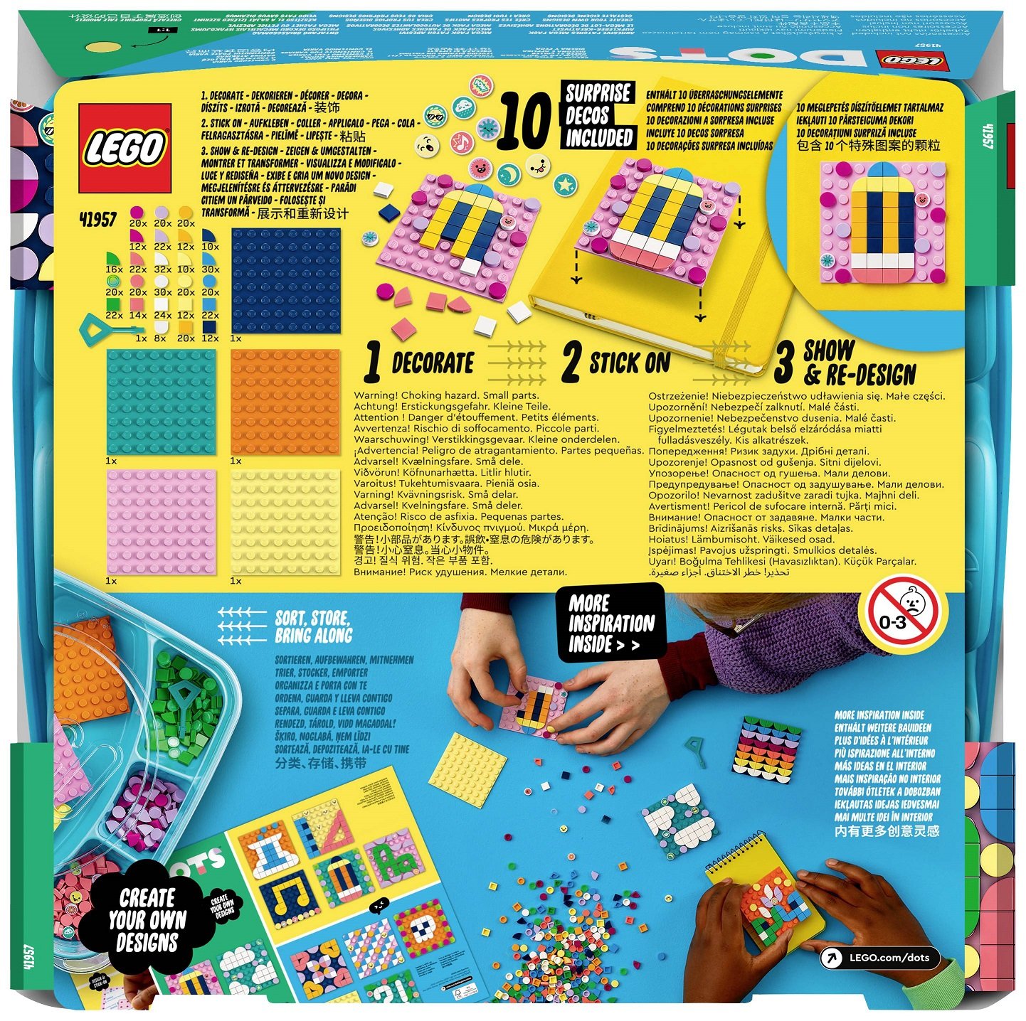 Конструктор LEGO DOTs Липкие пластыри Mega Pack, 486 деталей (41957) - фото 8