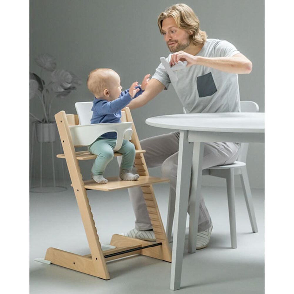 Набор Stokke Tripp Trapp Hazy Grey: стульчик, спинка с ограничителем Baby Set и кресло для новорожденных Newborn (k.100126.00) - фото 8