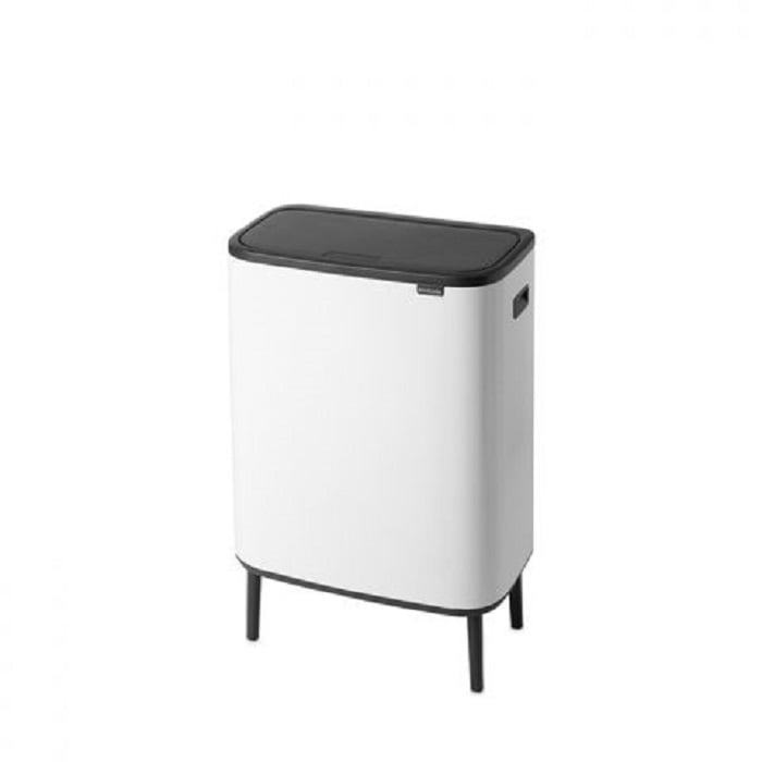 Бак для мусора Brabantia Bo Touch Bin Hi, белый, 2х30 л (130601) - фото 3