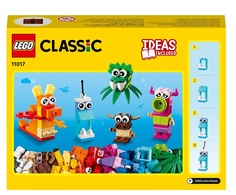 Конструктор LEGO Classic Оригинальные монстры 140 деталей (11017) - фото 3