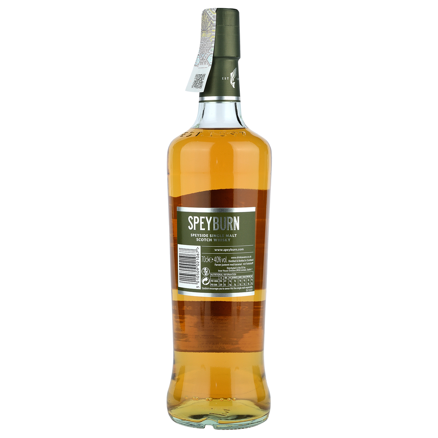 Віскі Speyburn 10 yo Single Malt Scotch Whisky 40% 0.7 л - фото 2