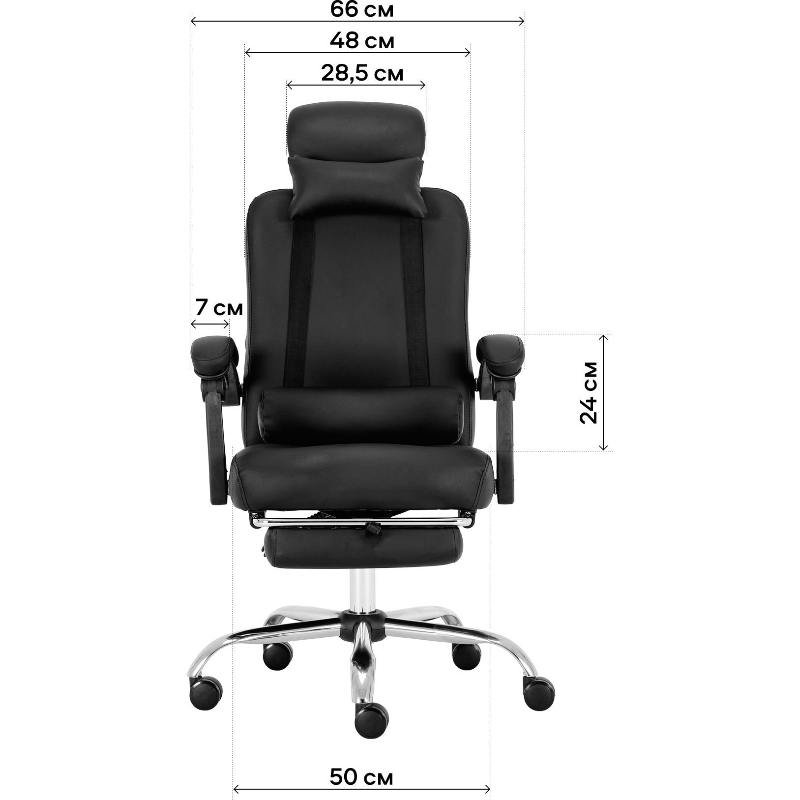 Офісне крісло GT Racer X-8002, чорне (X-8002 Black) - фото 9
