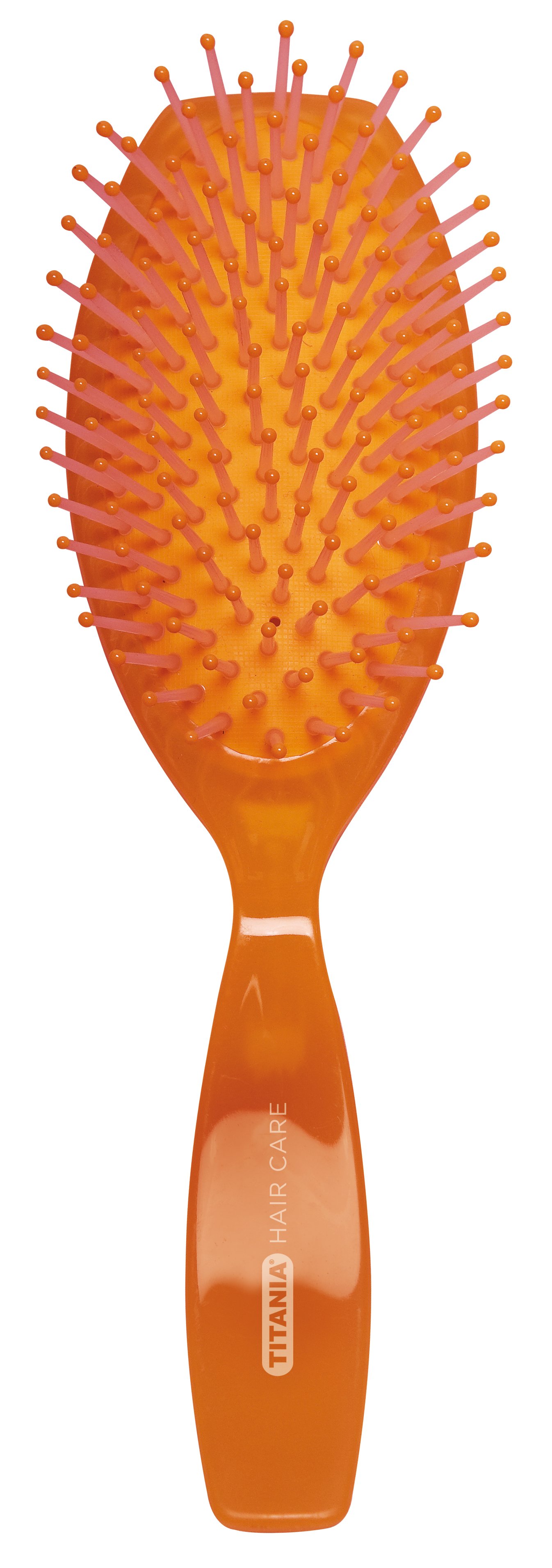Щітка для волосся Titania масажна, 10 рядів, помаранчевий (1827 оранж) - фото 1