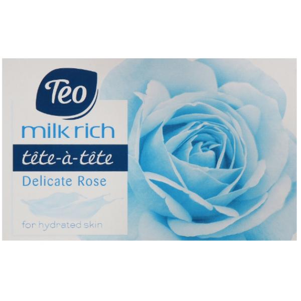 Мыло твердое Teo Milk Rich Tete-a-Tete Delicate rose, голубой, 100 г (58084) - фото 1