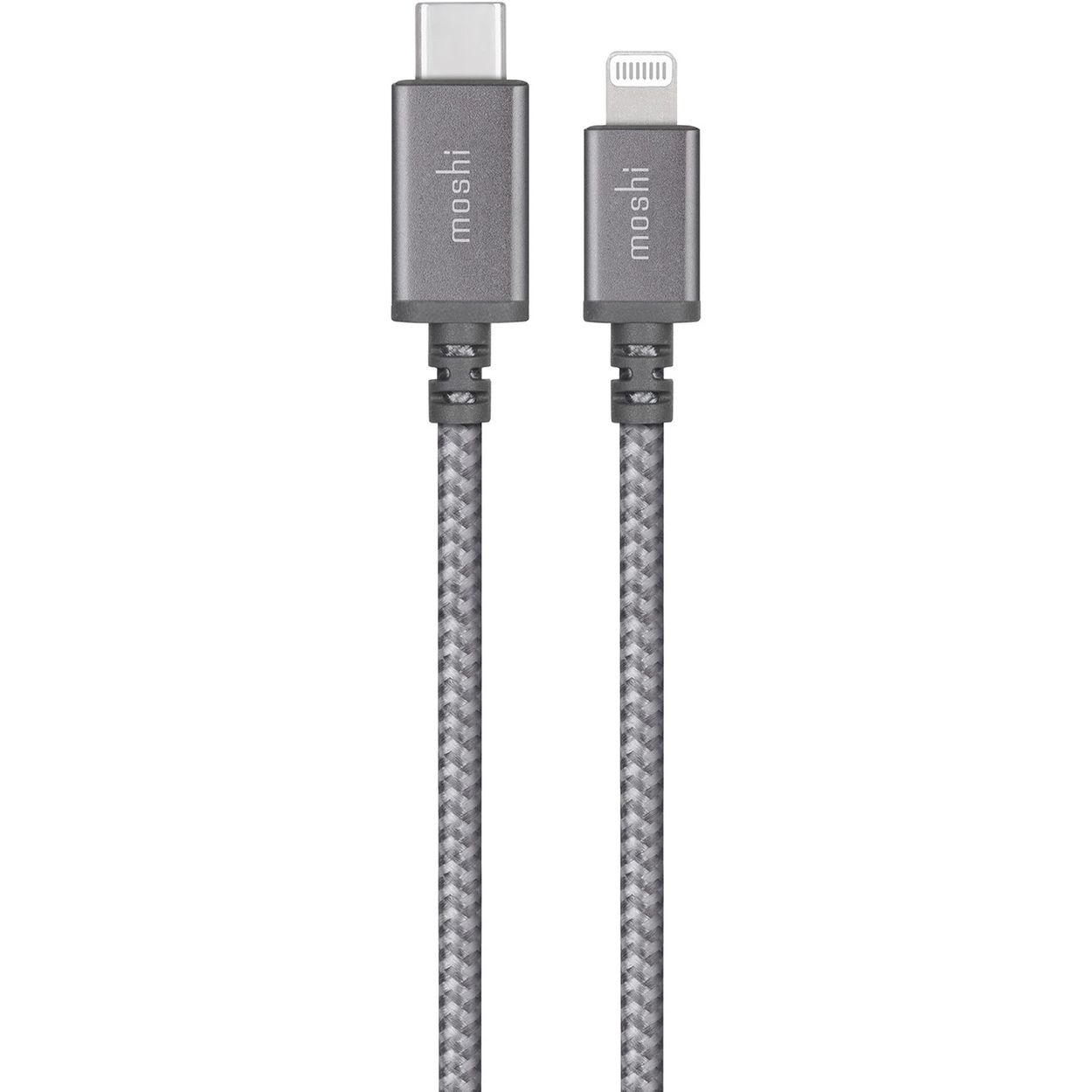 Кабель USB-C to Lightning Moshi Integra Cable Titanium Gray 1.2 м - фото 1