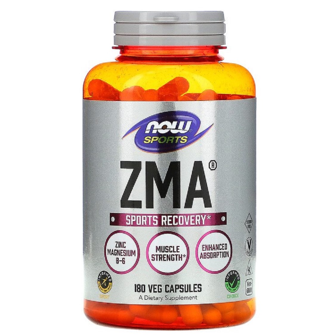 Спортивне відновлення після тренування Now Foods ZMA 180 капсул - фото 1