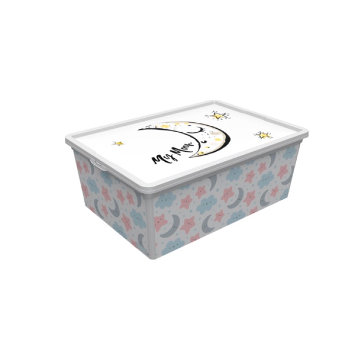 Коробка Qutu Trend Box Cute Sky, пластик, 10 л (TREND BOX с/к CUTE SKY 10л.) - фото 1