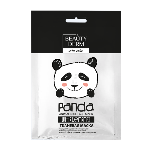 Тканинна маска Beauty Derm Panda whitening відбілююча, 25 мл - фото 1
