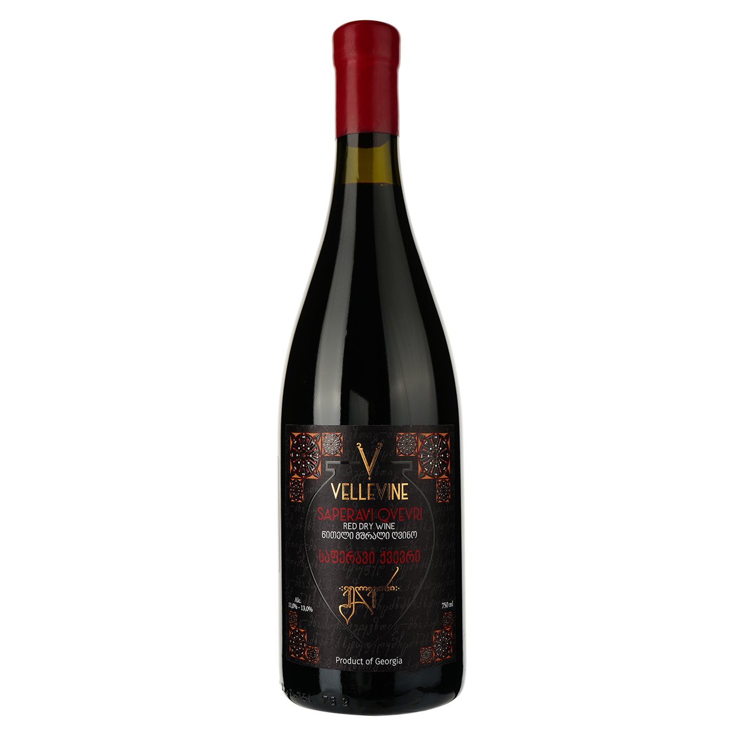 Вино Vellevine Saperavi Qvevri червоне сухе 0.75 л - фото 1