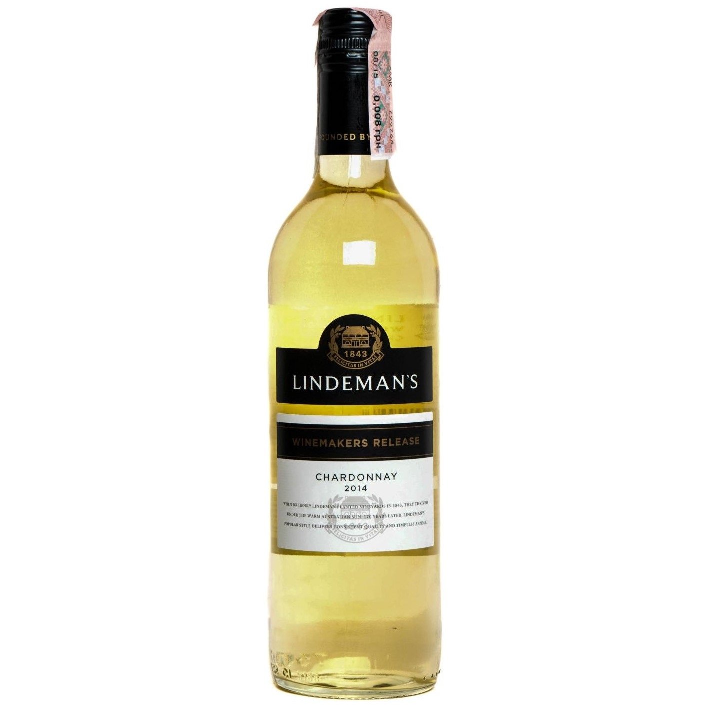 Вино Lindeman's Winemakers Release Chardonnay, белое, сухое, 0,75 л - фото 1