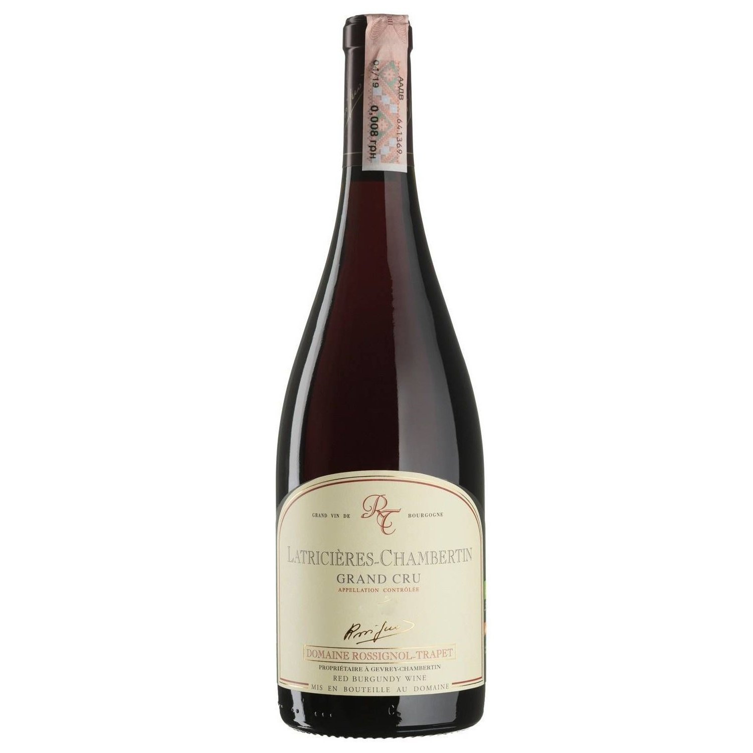 Вино Domaine Rossignol-Trapet Latricieres Chambertin 2020, червоне, сухе, 0,75 л (W5879) - фото 1