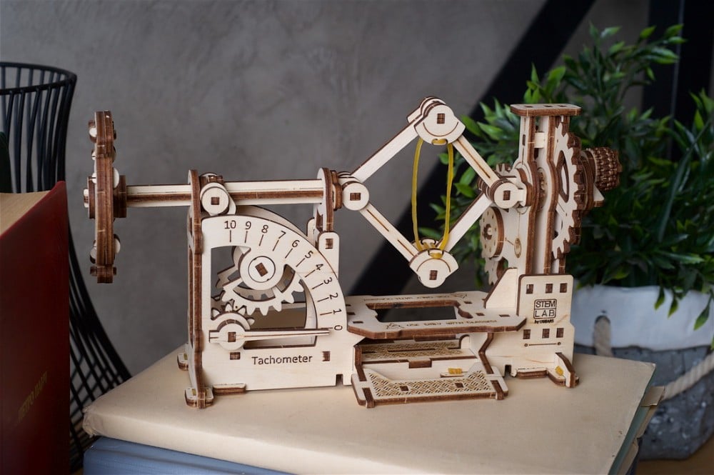 Механічний 3D Пазл Ukrainian Gears STEM Тахометр, 133 елементи (70153) - фото 8