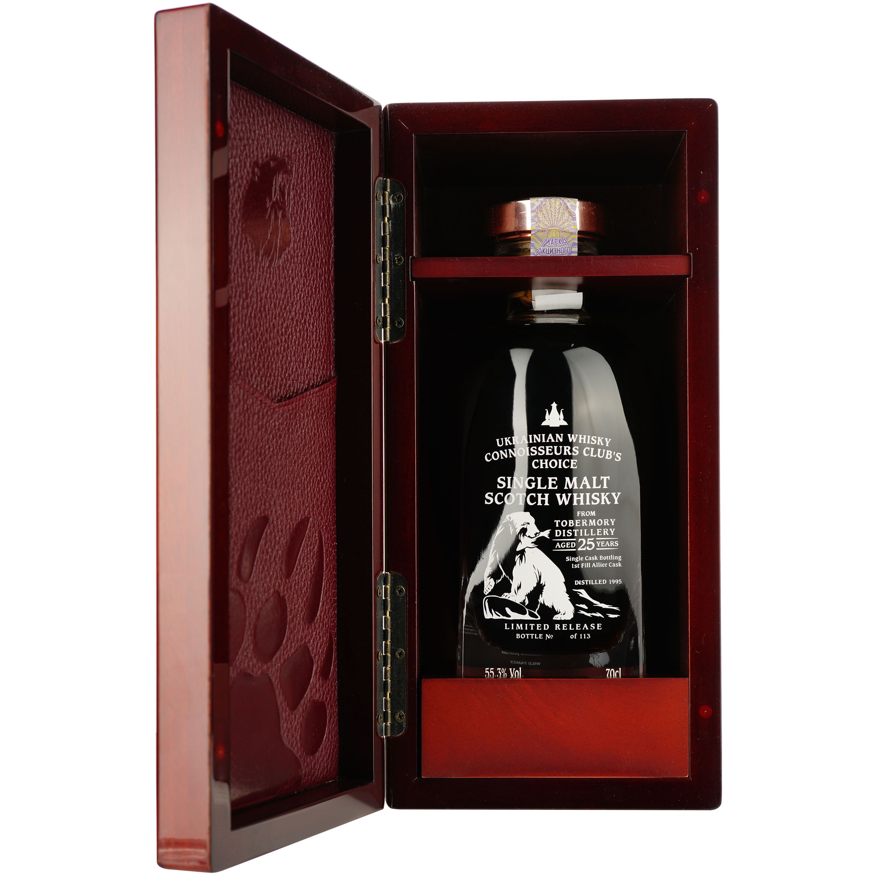 Віскі Tobermory 25 Years Old 1st Fill Allier Single Malt Scotch Whisky 55.3% 0.7л у подарунковій упаковці - фото 4