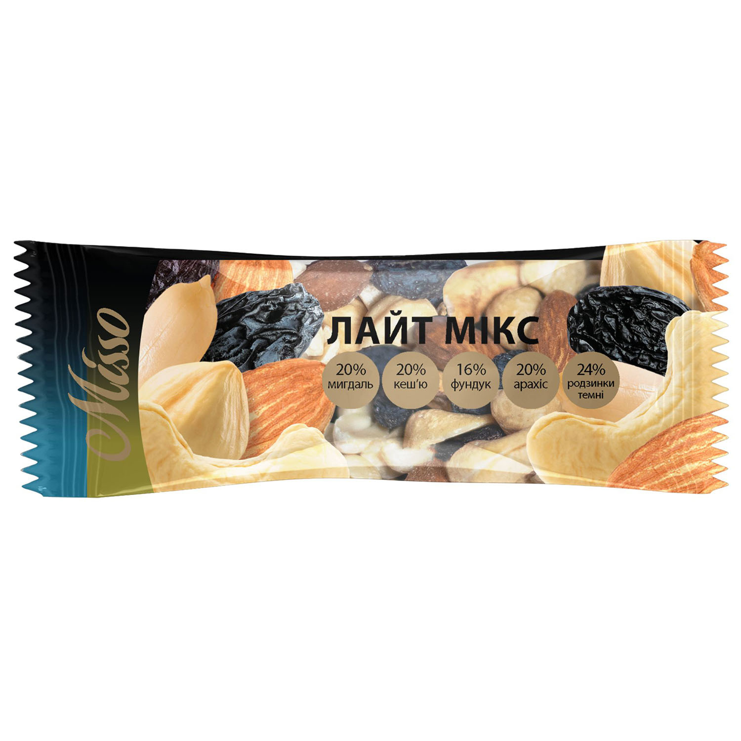 Лайт Мікс Misso горіхово-фруктове асорті 40 г - фото 1