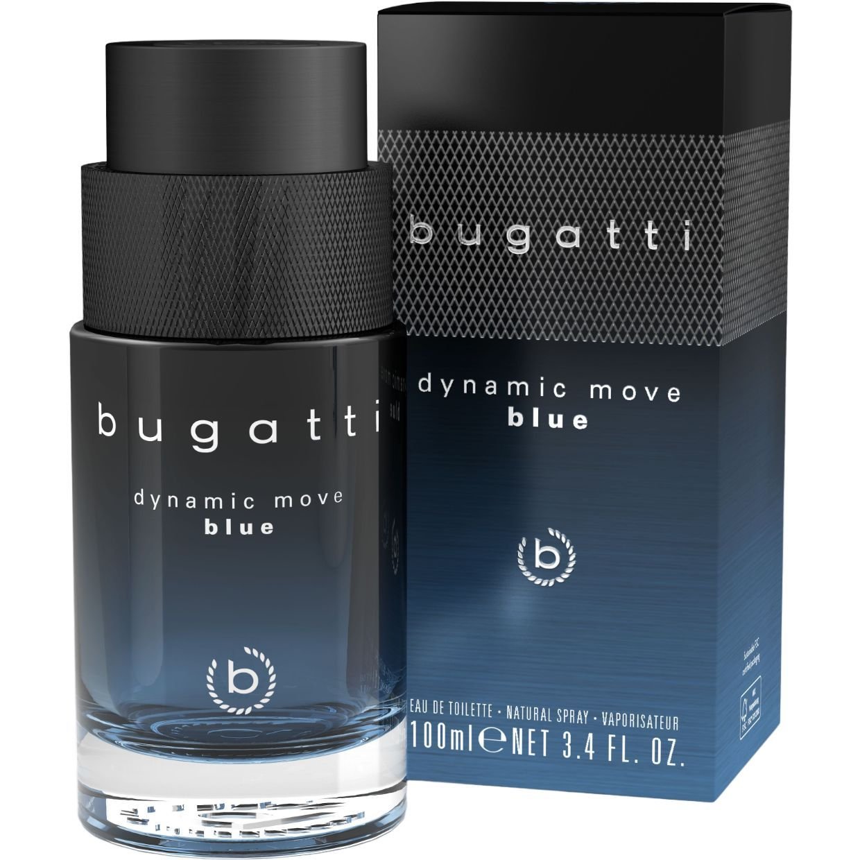 Туалетная вода для мужчин Bugatti Dynamice Move blue 100 мл - фото 1