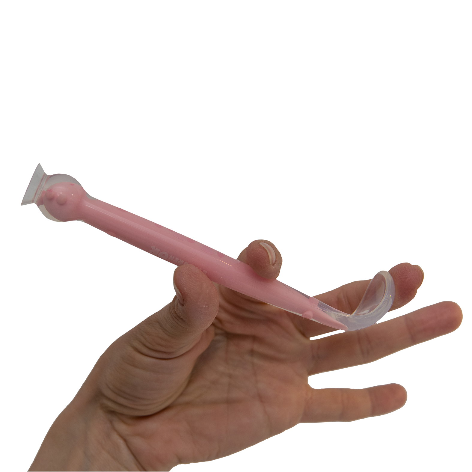 Ложка детская KinderenOK Happy Meal силиконовая с присоской, розовый (280520) - фото 5