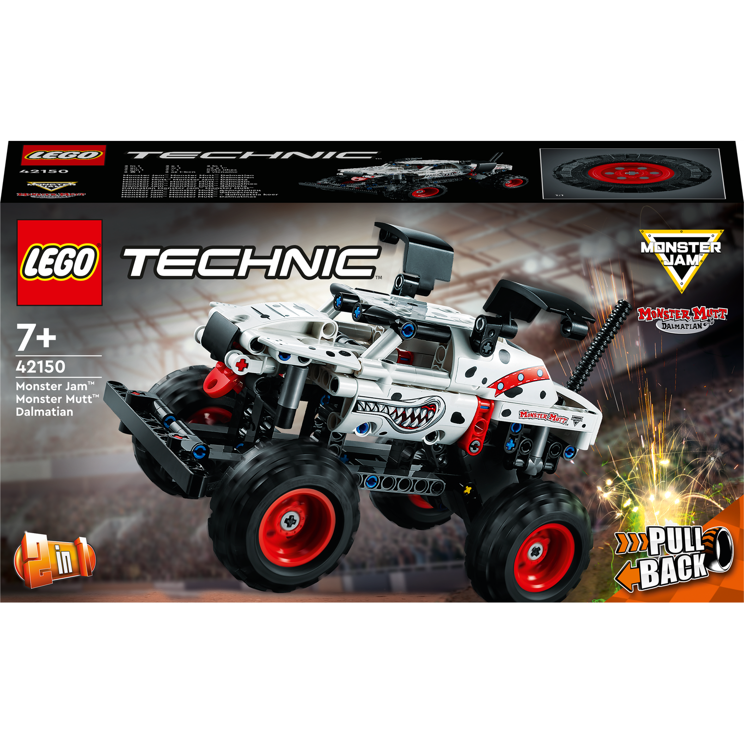 Конструктор LEGO Technic™ Monster Jam™ Monster Mutt™ Dalmatian, 244 детали (42150) - фото 1
