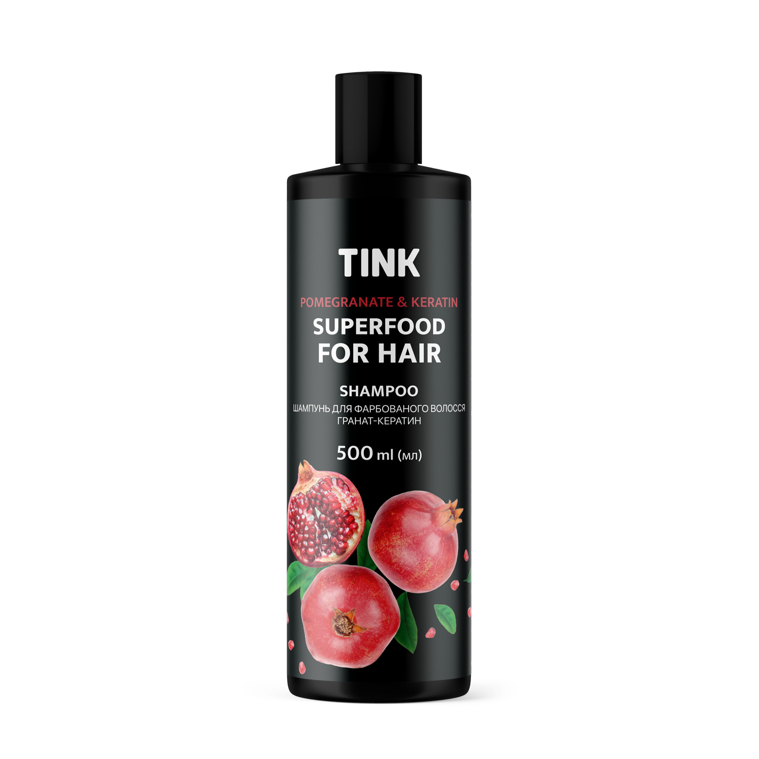 Шампунь для окрашенных волос Tink Гранат и Кератин, 500 мл - фото 1