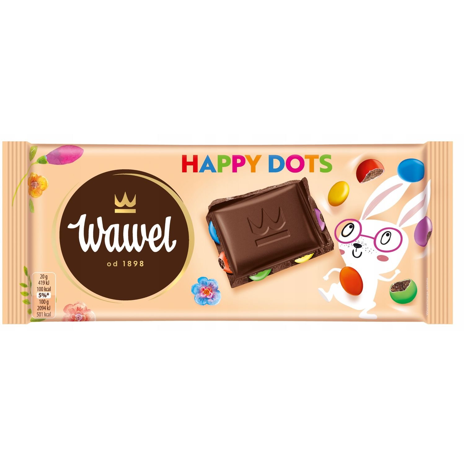 Шоколад чорний Wawel Happy Dots, 90 г (921840) - фото 1