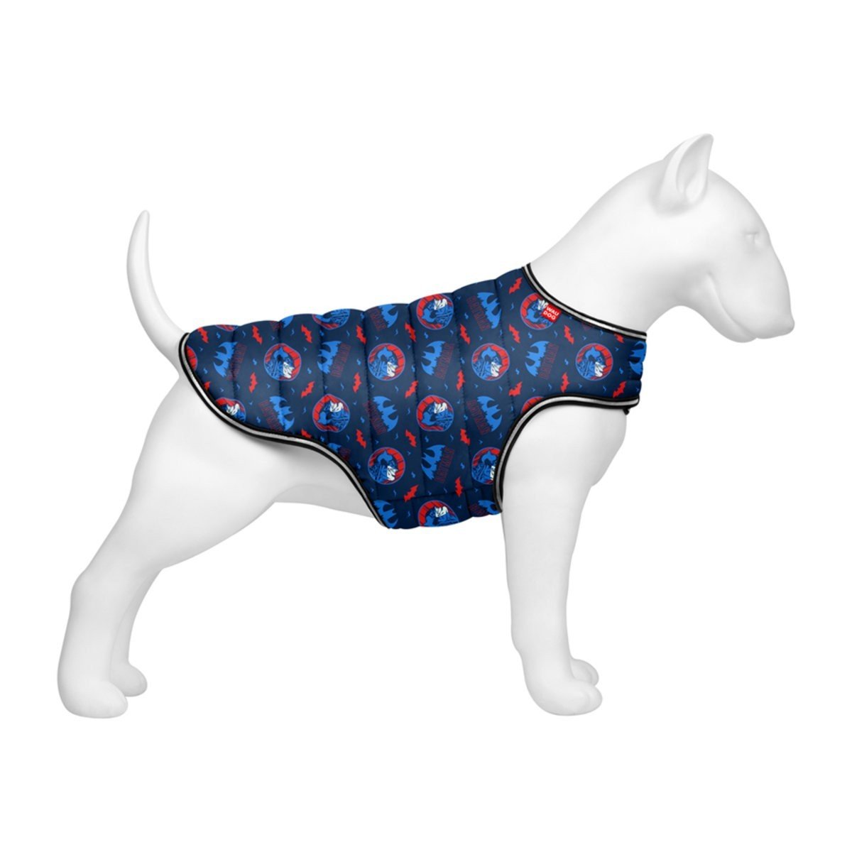 Курточка-накидка для собак Waudog Clothes, Бетмен блакитно-червоний, M - фото 2