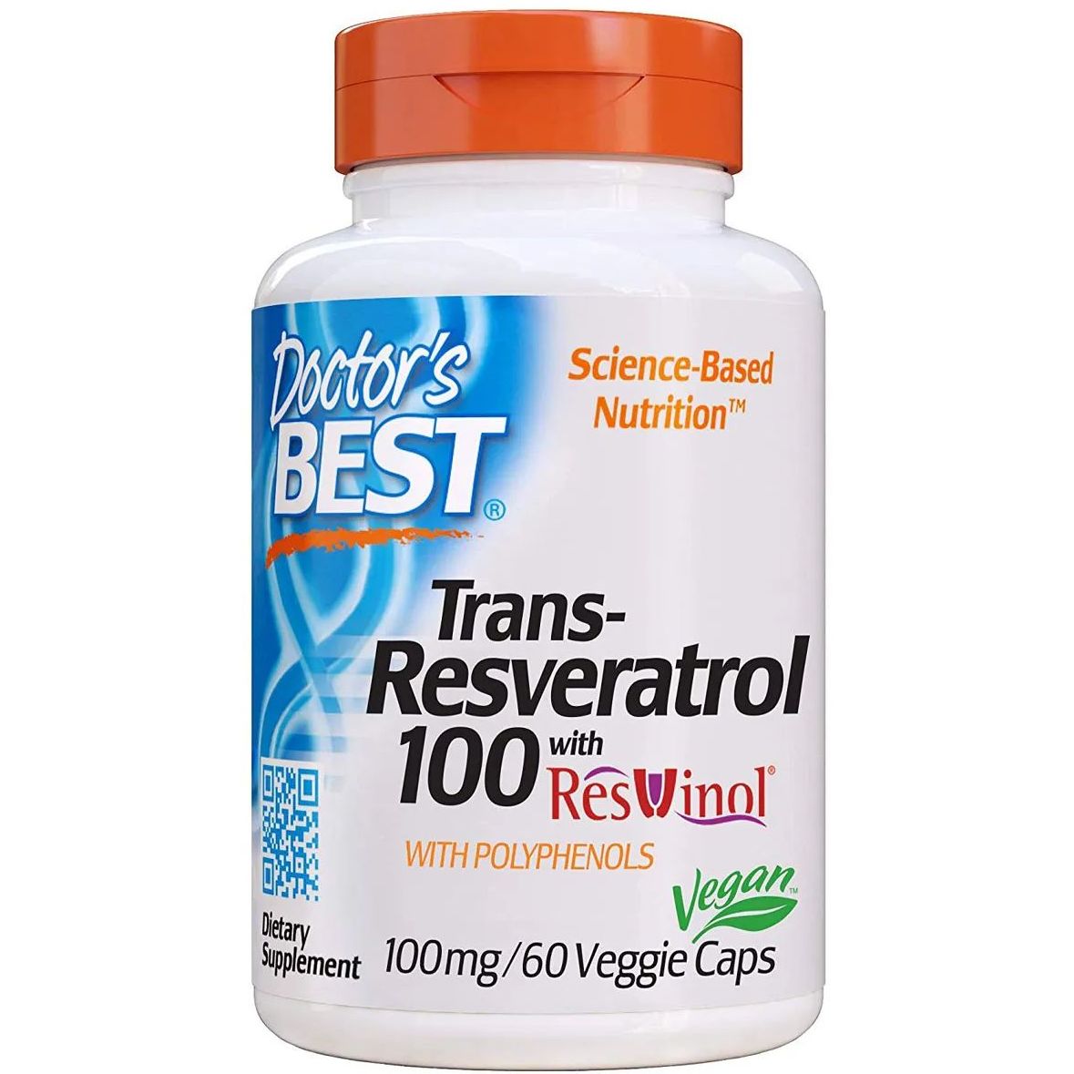 Ресвератрол Doctor's Best Trans-Resveratrol 100 мг 60 гелевих капсул - фото 1