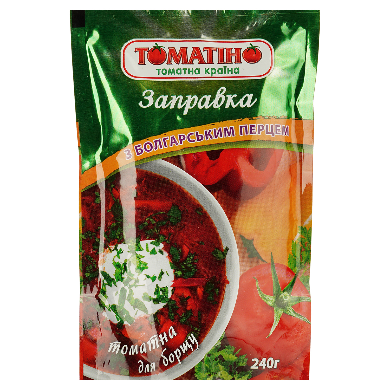 Заправка томатна Томатіно з болгарським перцем, 240 г - фото 1