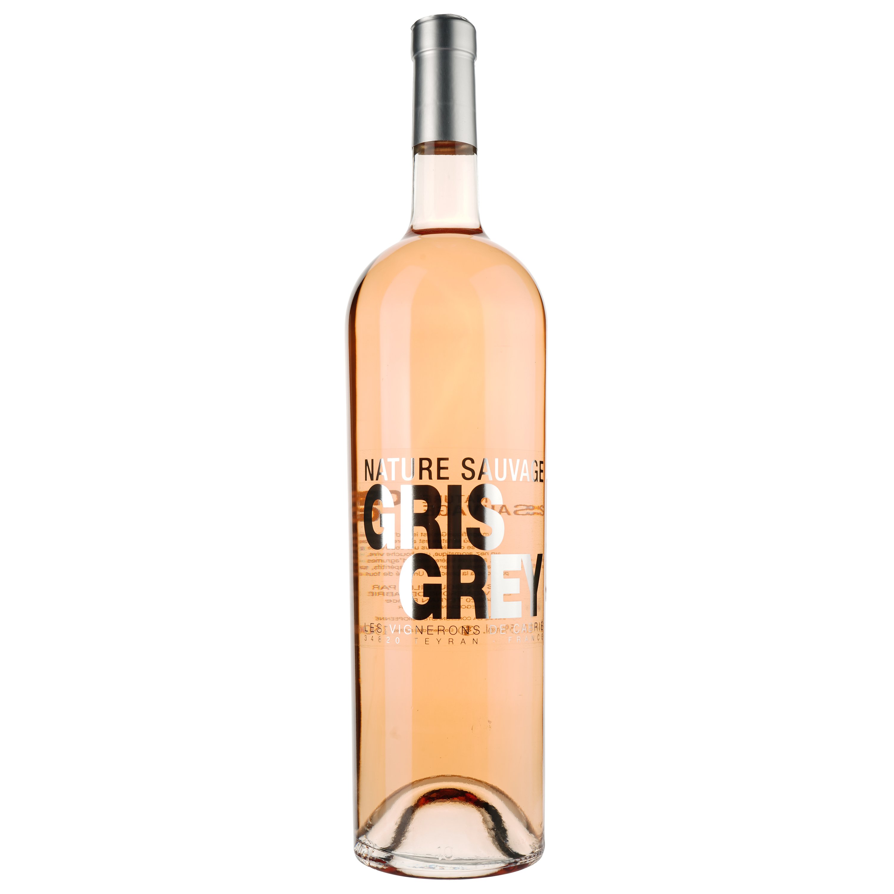 Вино Nature Sauvage Gris Grey Rose VDT, розовое, сухое 1,5 л - фото 1