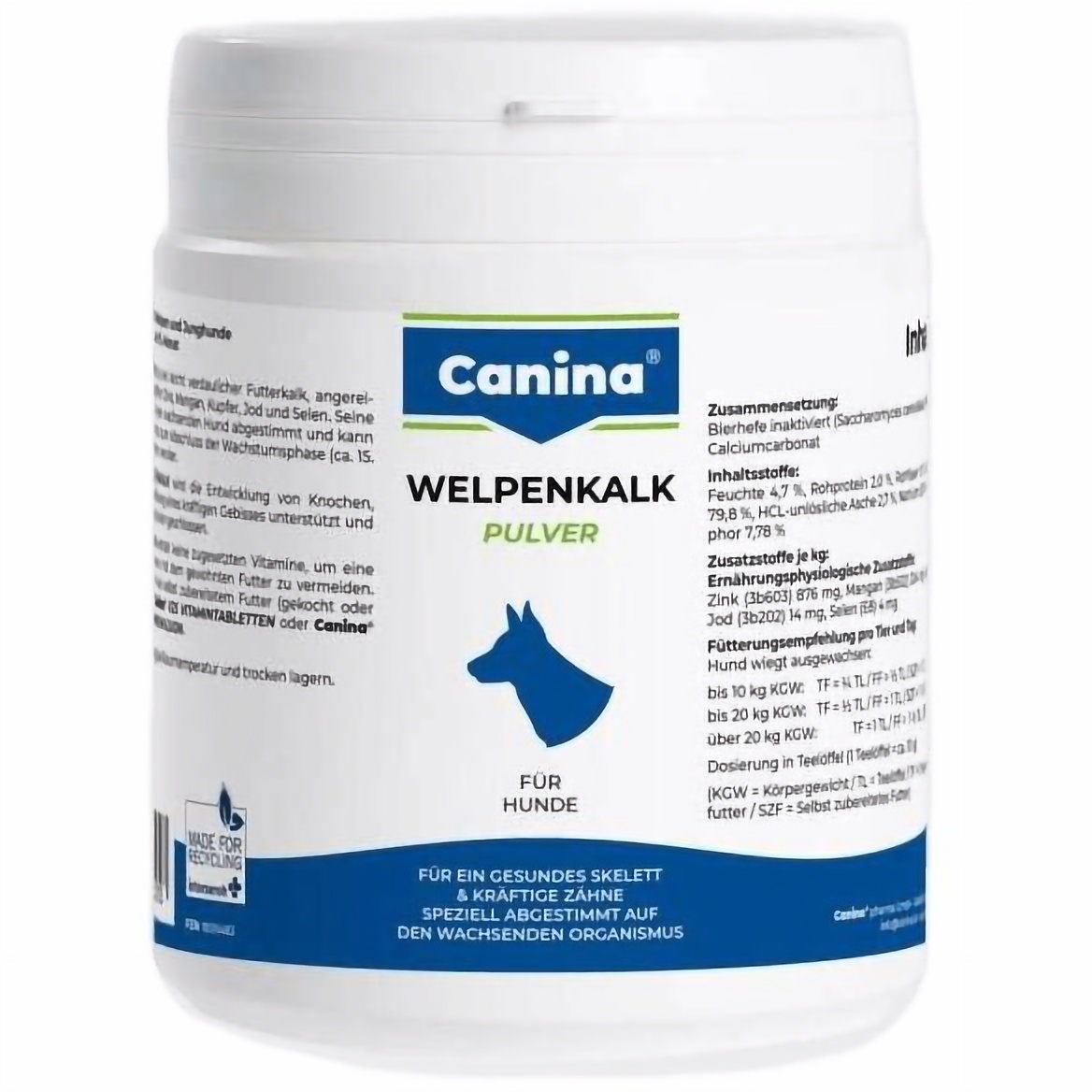 Photos - Dog Medicines & Vitamins Canina Вітаміни  Welpenkalk Pulver для цуценят, порошок, 300 г 