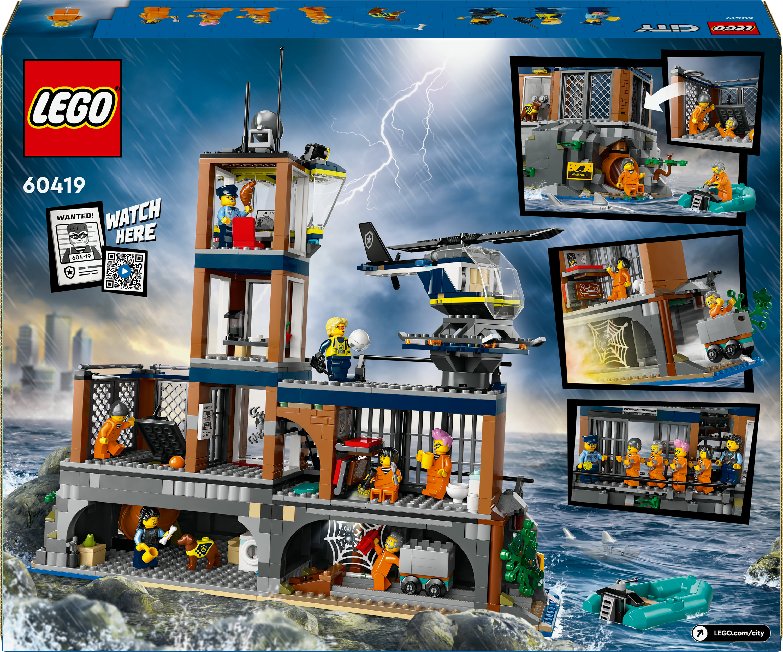 Конструктор LEGO City Полицейский остров-тюрьма 980 детали (60419) - фото 9