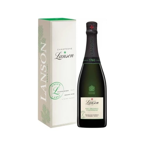 Шампанське LansonLe Green Label Organic Brut, біле, брют, 12,5%, 0,75 л - фото 1