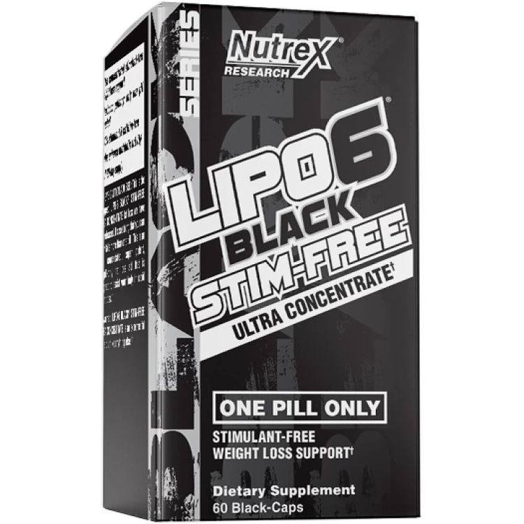 Комплекс для похудения Nutrex Research Lipo 6 Black UC Stim-Free 60 капсул - фото 1