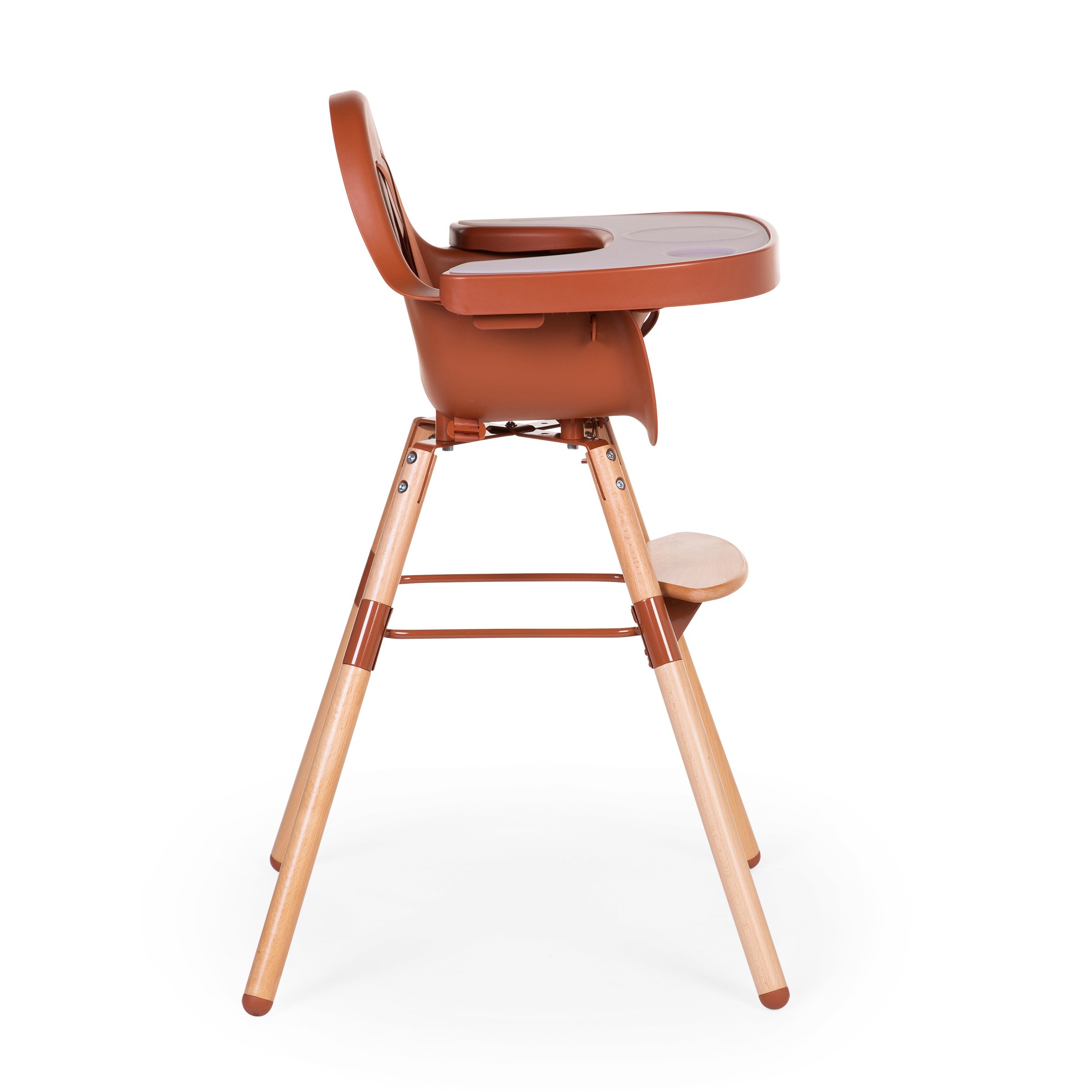 Столик к стулу для кормления Childhome Evolu с силиконовым подносом, рыжий (CHEVOTSRU) - фото 5