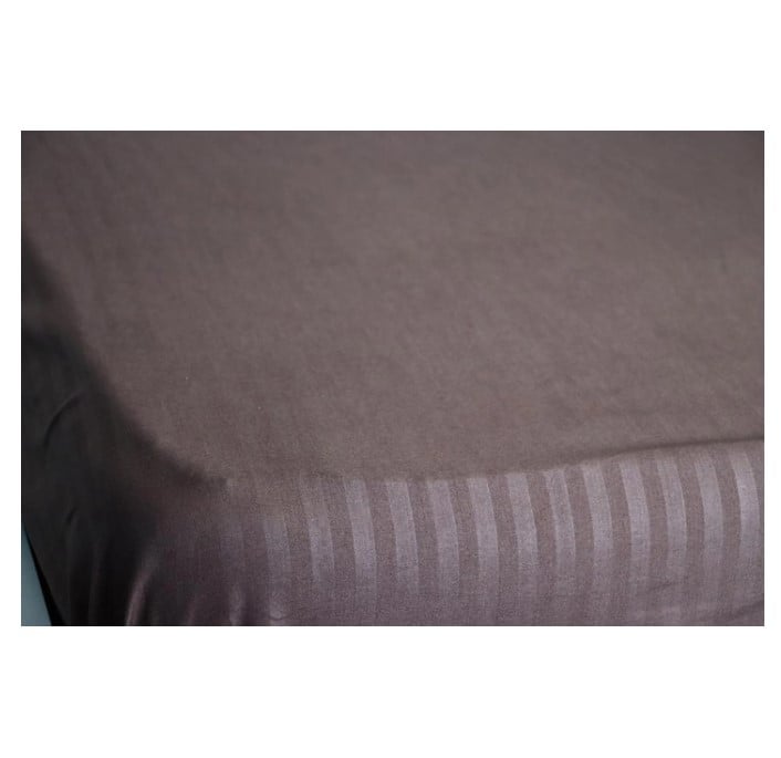 Простыня LightHouse Mf Stripe Brown, 240х215 см, коричневая (605153) - фото 2