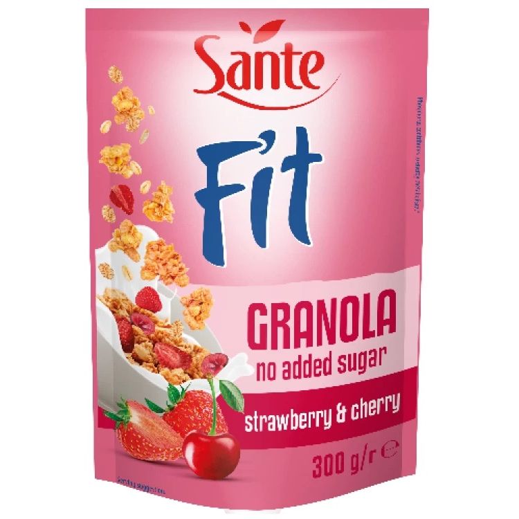 Гранола Go On Nutrition Granola Fit Cherry and Strawberry 300 г - фото 1