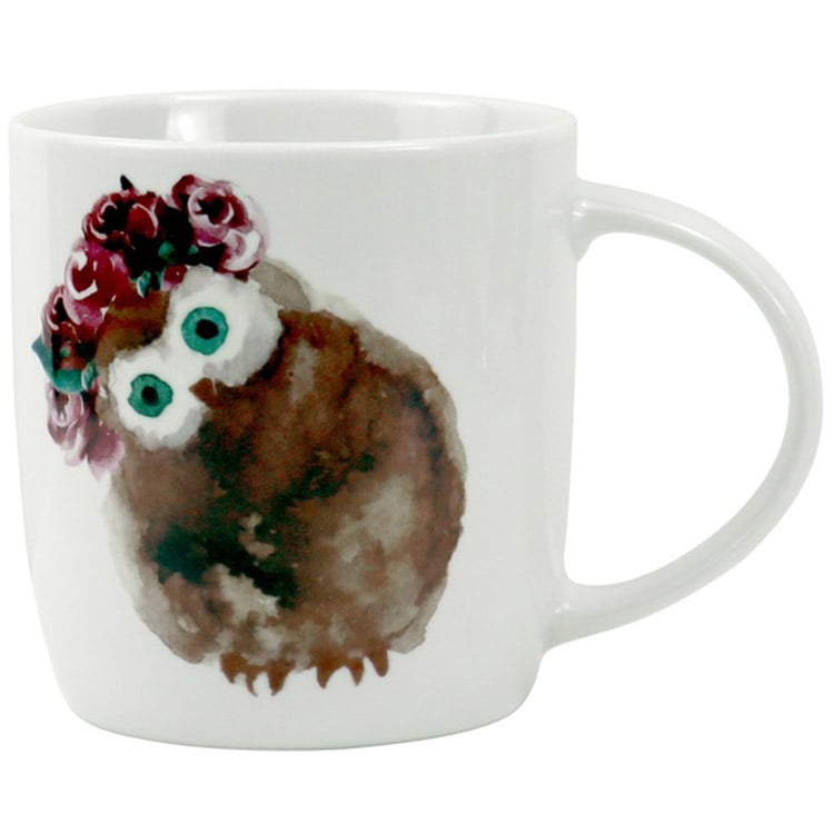 Чашка Limited Edition Romantic Owl A, 300 мл, белый с коричневым (12225-131114JLA) - фото 1