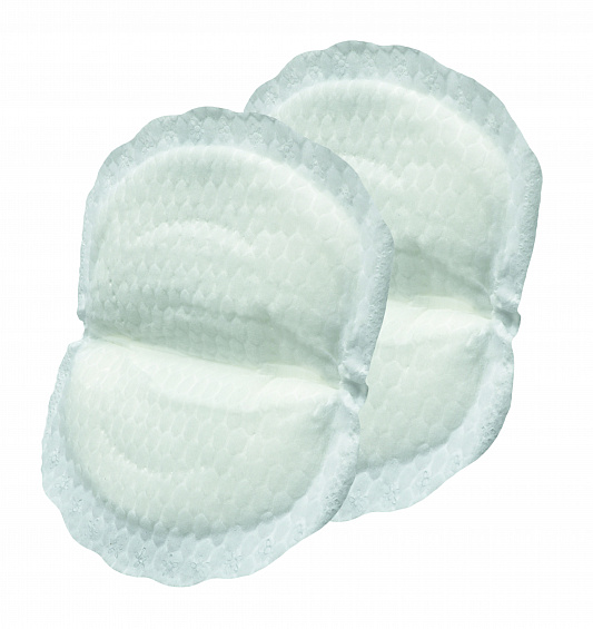 Накладки для груди Nuby хлопчатобумажные ночные, белый, 30 шт. (NV0107003) - фото 1